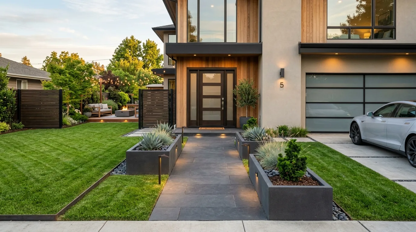 Modern Path Lighting Layout